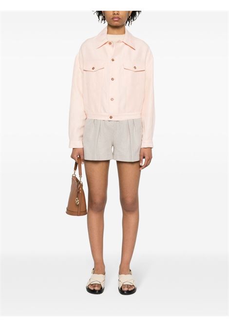 Light pink button-up jacket - women LOULOU STUDIO | KERRIACRMRS